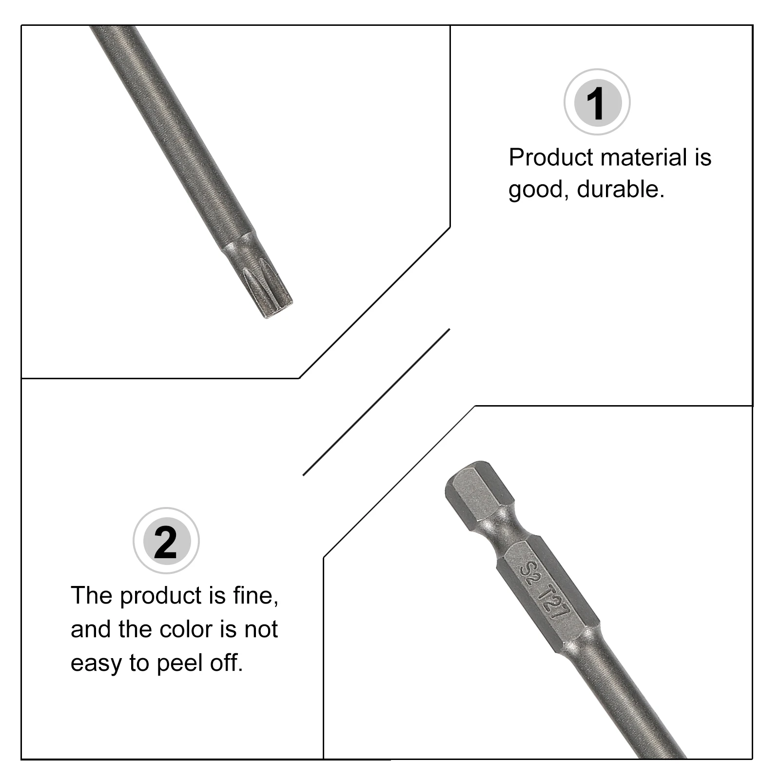 

Screwdriver Bit 50 75 100mm Steel Bits Magnetic Batch H Electric Plum Screwdriver Head Tools Manual Plum Head