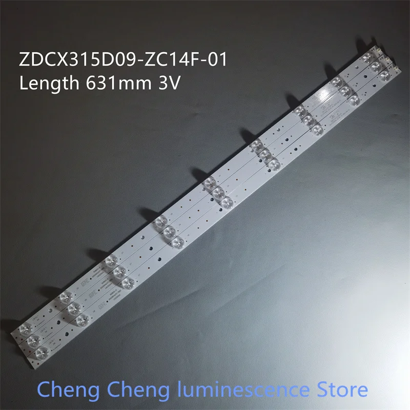 Applicable LCD TV backlight  H32B7000E STV-32LED14 LED3230 ZDCX315D09-ZC14F-01 9 LEDs 3V 632MM