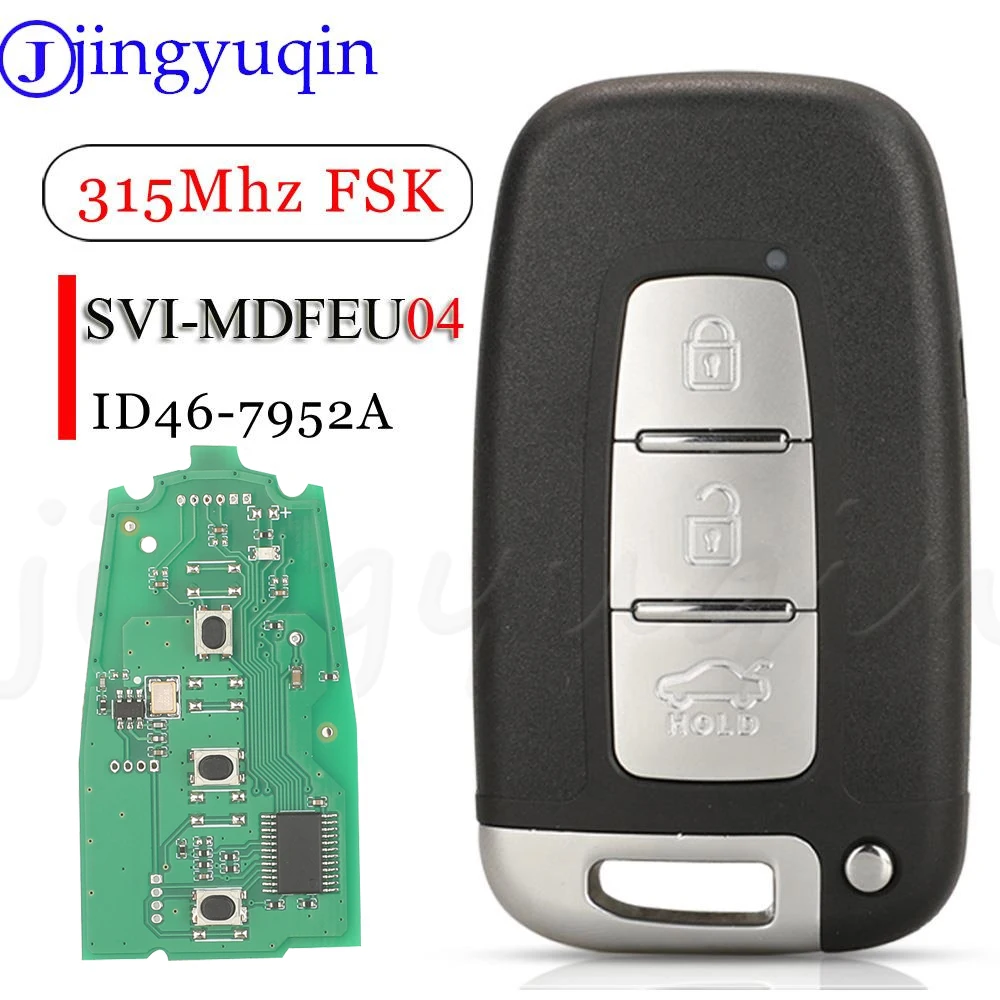

jingyuqin Fccid: SY5HMFNA04 Пульт дистанционного управления 315 МГц с чипом ID46 для Hyundai Accent Sonata Genesis Kia Optima Forte Borrego Sorento