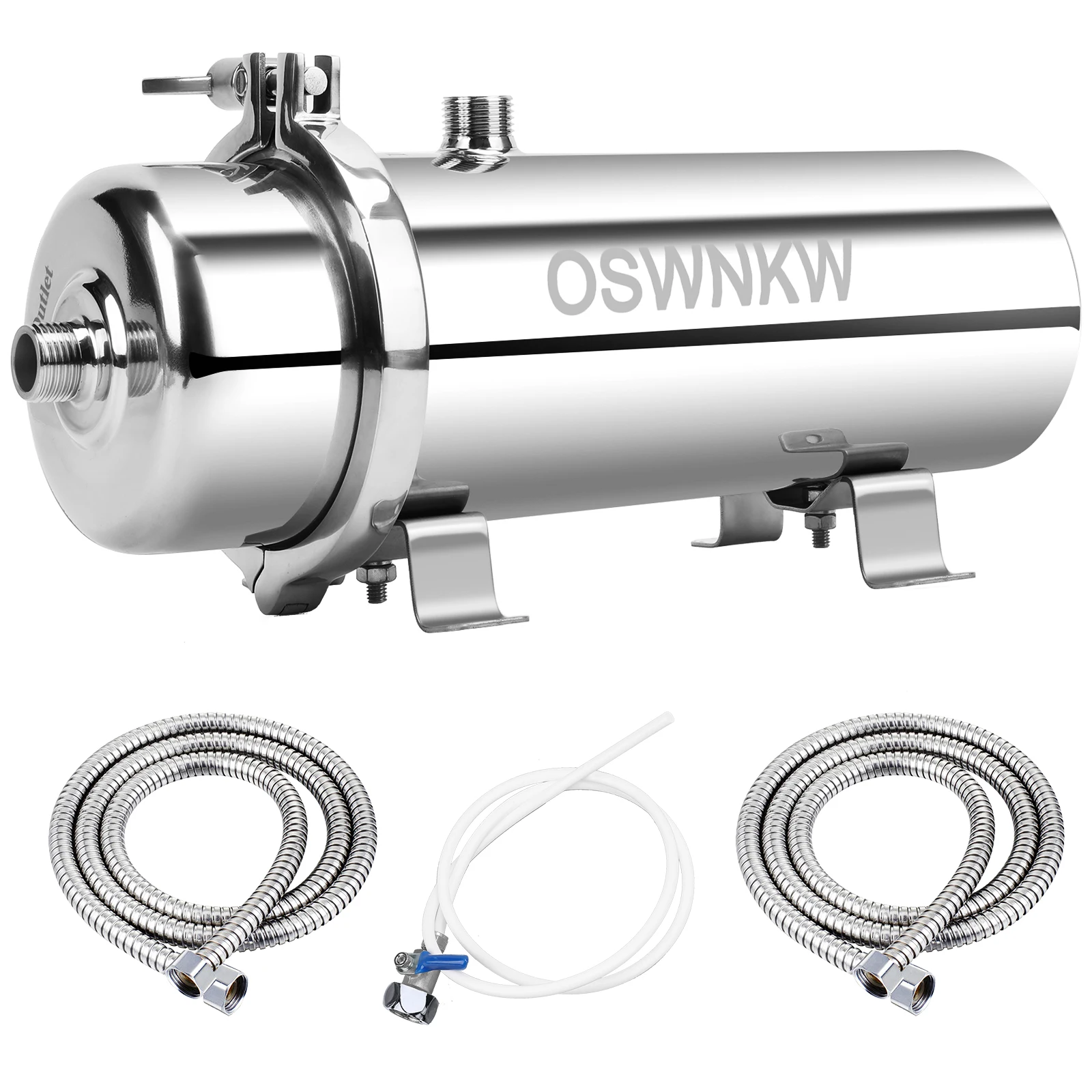 Oczyszczacz wody do całego domu, filtr wstępny PVDF 0,01 µm, filtr wody SUS304 1000L, możliwość ciągłego czyszczenia przez 5 lat.