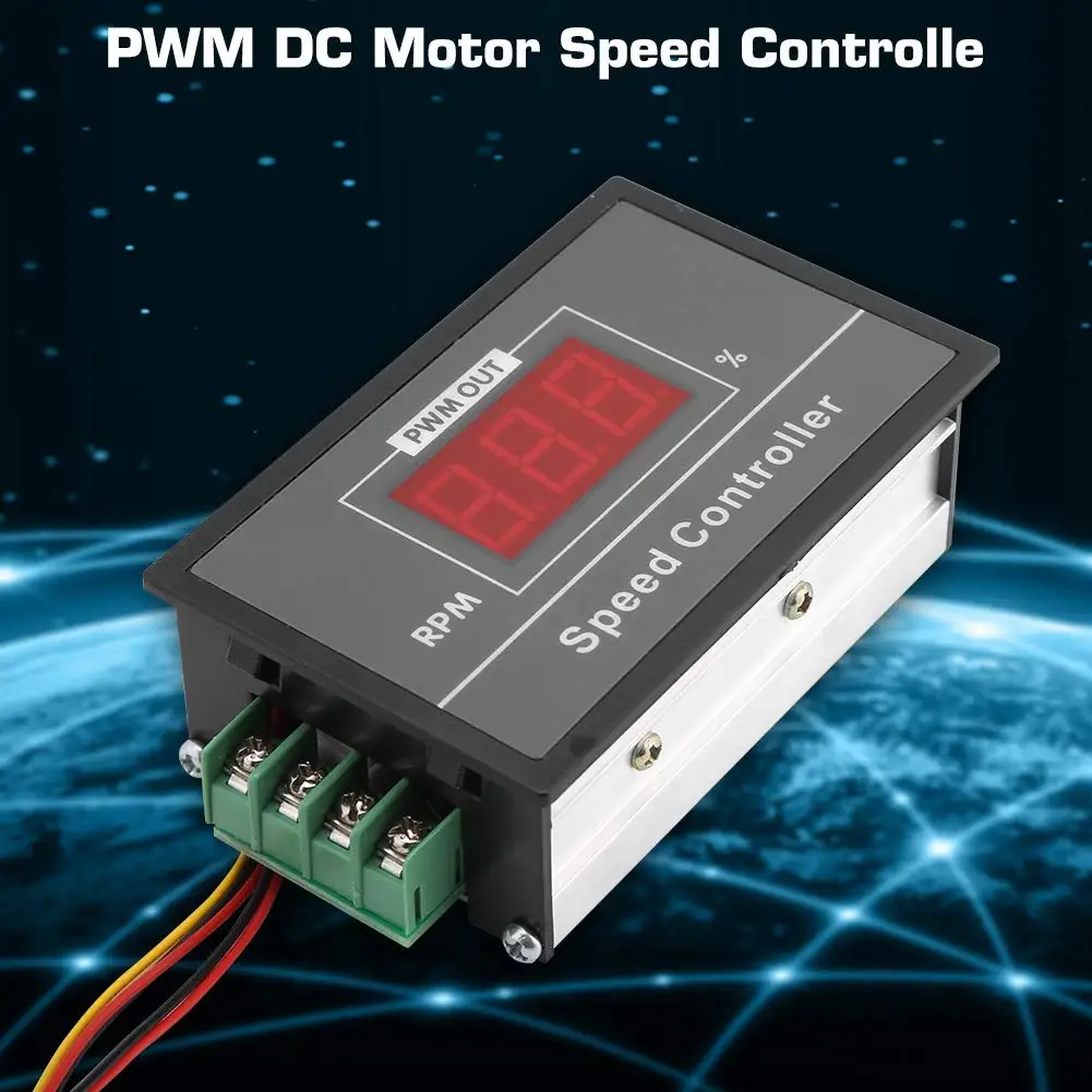 [ABFI!】 DC 6-60V PWM DC Motor Speed Controller (PWM) Speed Adjustable Stepless Governor Regulator, Motor Speed Controller