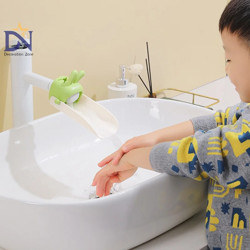 Cartoon Faucet Extender Convenient Device Cute Sink Faucet Extender Rabbit Splash-proof Baby Hand-washing Faucet