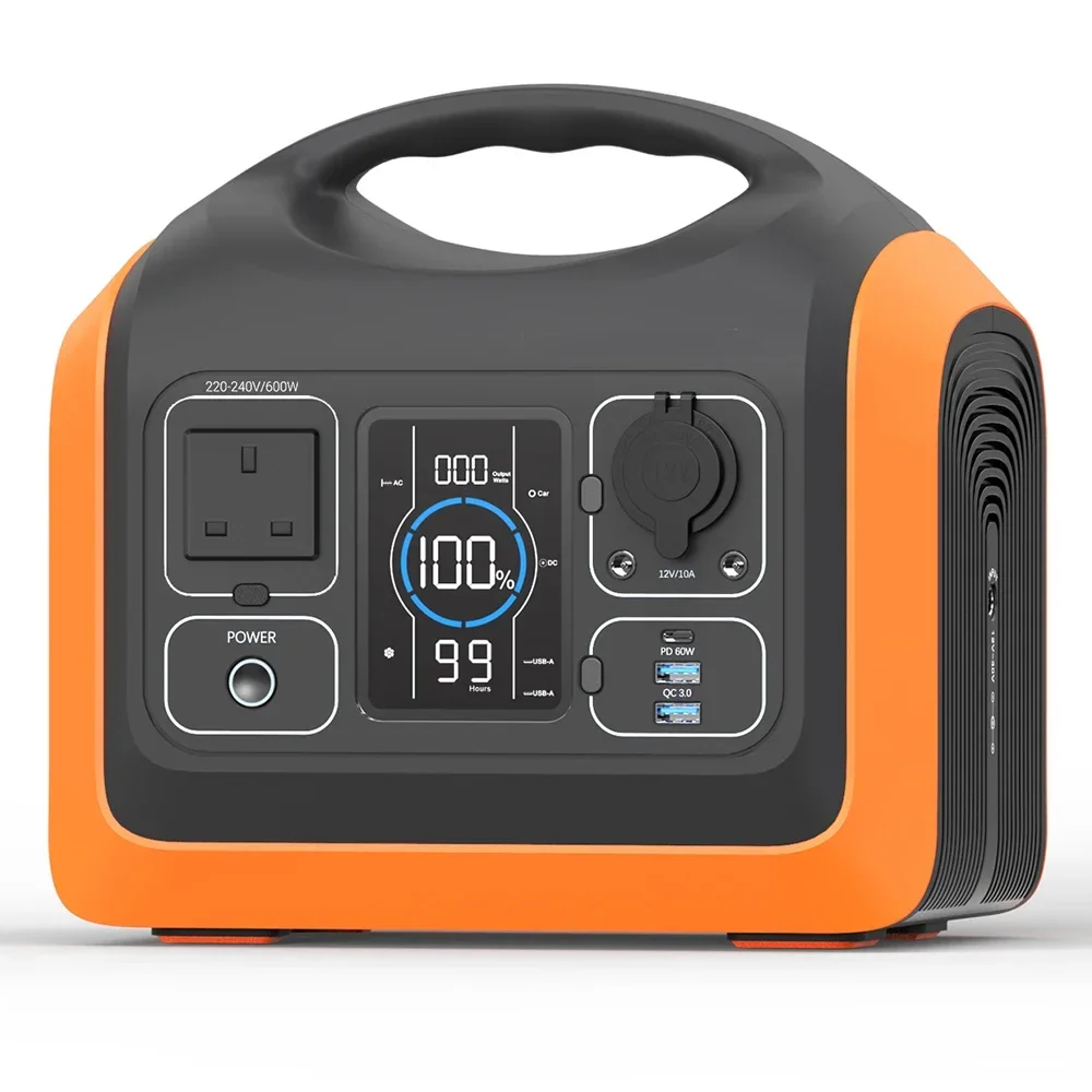 SOUOP Portable Power Station 600W Power Bank AC DC Output  Solar Powerstation 220V 230V usb-c