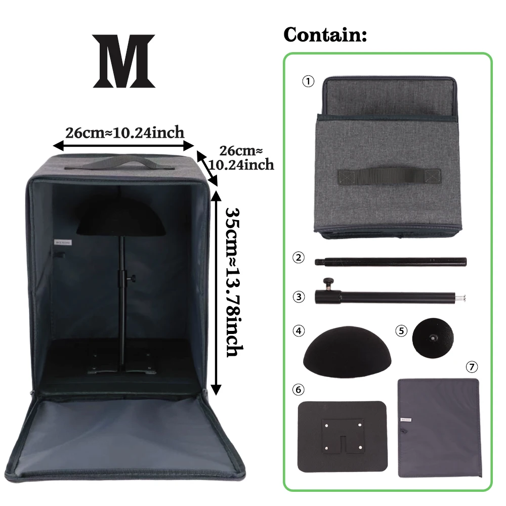 Luxury Wig Packaging Box Foldable Wig Storage Box With Top Handle, Portable Travel Wig Case Dustproof Hair Boxes Packaging Wig image 3