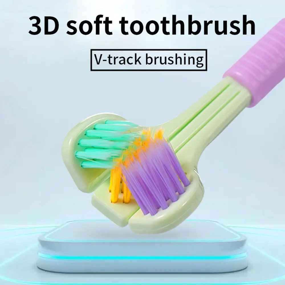 Bristle Adult Oral Health Cleaner Teeth Clean Ultra Fine Oral Care Brush Three Sided Toothbrush Oral Hygiene Tool Tooth Brush