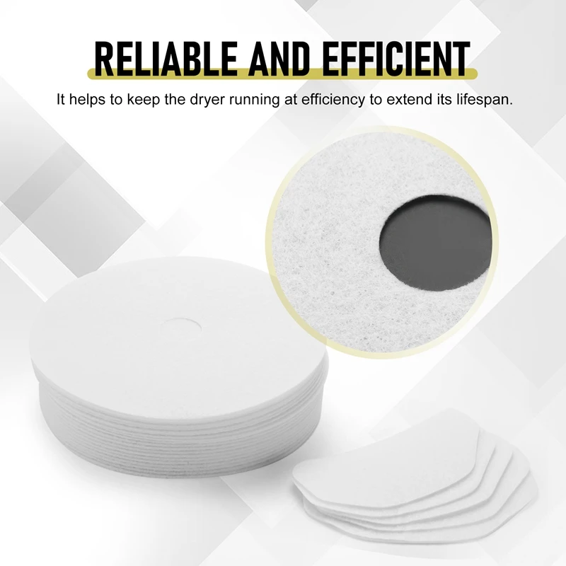 25 Pieces Compatible Cloth Dryer Exhaust Filter Set Replacement for Panda//Sonya/