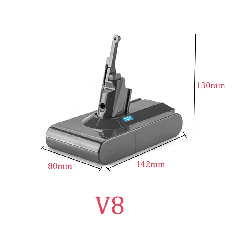 12800mAh for Dyson V8 Rechargeable Bateria SV10，SV10E Vacuum Cleaner Battery DC58 Battery forDyson  Battery Cel 9800mAh 6800mAh