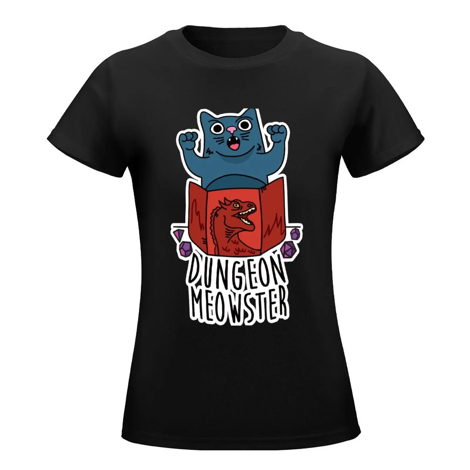 Dungeon Meowster T-Shirt lady clothes kawaii clothes Women tops