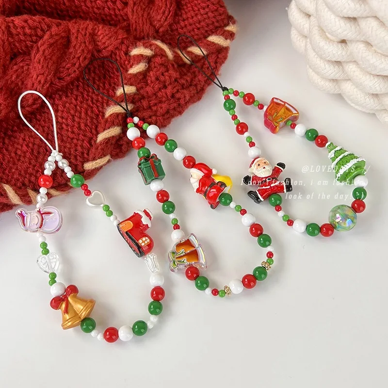 1Pc Winter-themed Mobile Phone Strap Holiday Accessory Mobile Phone Strap Christmas Gift Mobile Phone Strap