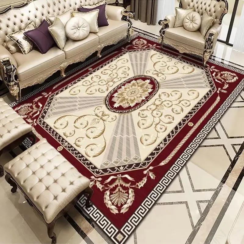 European Carpets for Living Room Decorative Soft Decoration Home Coffee Table Floor Mat Fluffy Rugs for Bedroom Luxury Rug