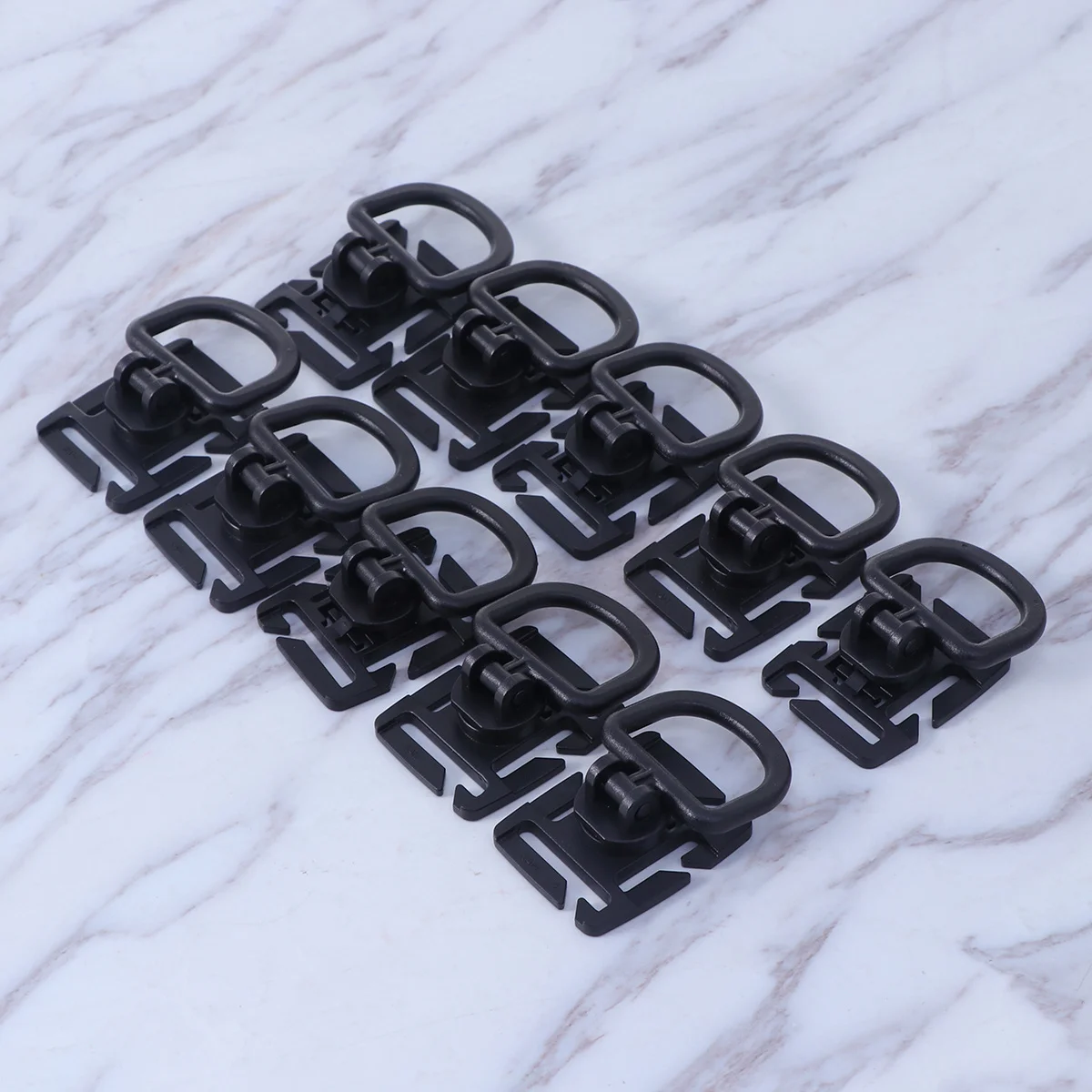 

10 pcs D-Ring Locking For Webbing Tan Outdoor Accessory Survival Most Backpacks Systems Hunting Camping