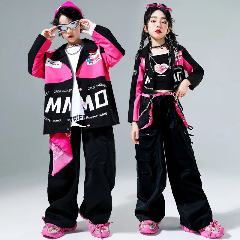 Children's Street Dance Fashion, Boys' Hip-hop, Girls' Jazz Dance Performance Costumes, Models' Runway Performance Costumes