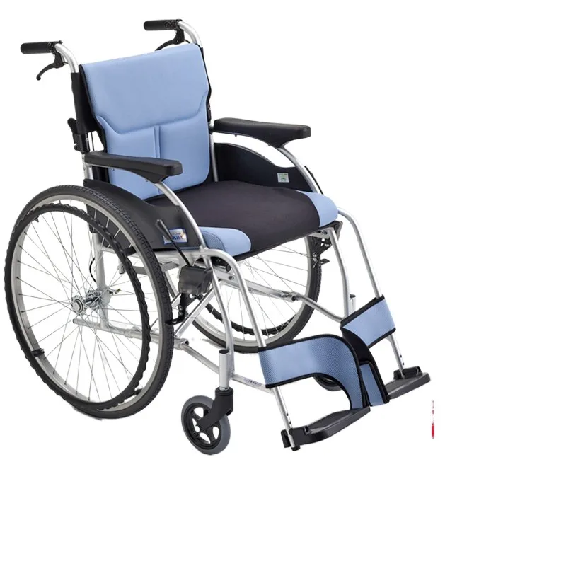Wheelchair MCS-47KJL Thickened Seat Cushion Comfortable and Lightweight Folding Wheelchair Manual Wheelchair for The Elderly
