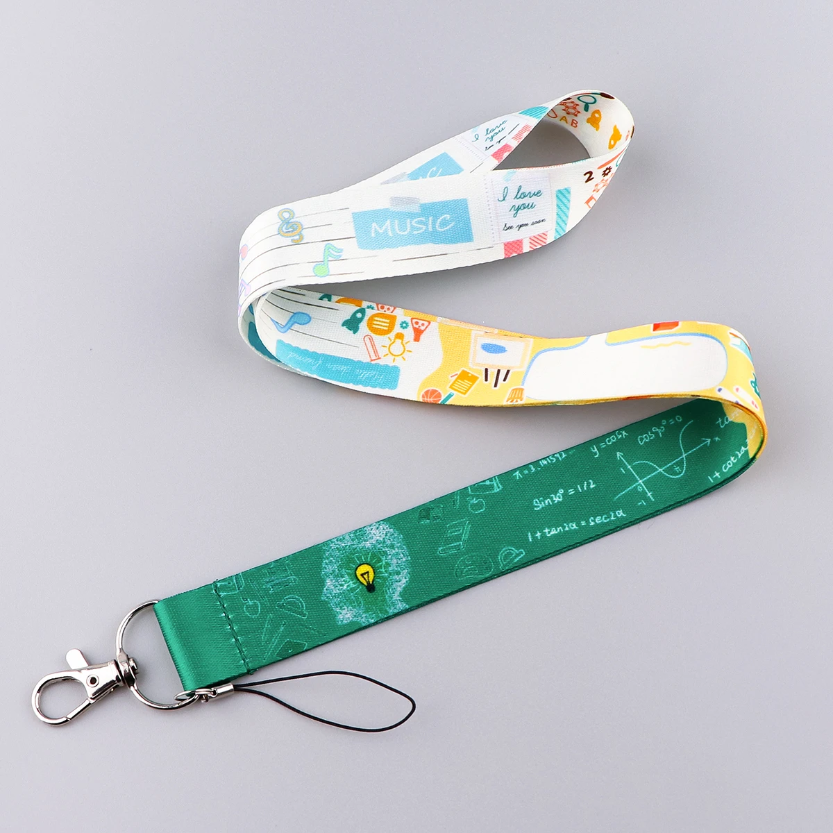 

Campus Neck Strap Lanyard for Key Cell Phone Straps USB Badge Holder DIY Hanging Rope Keychain Accessories Gifts