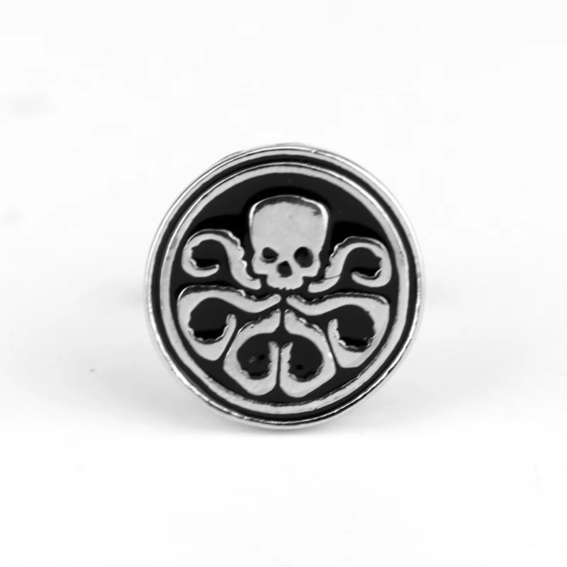 Marvel HYDRA Badge Personality Cufflink Men Shirt Cuffs Fashion Cufflinks Creative Jewelry Accessories for Men Quality Gifts