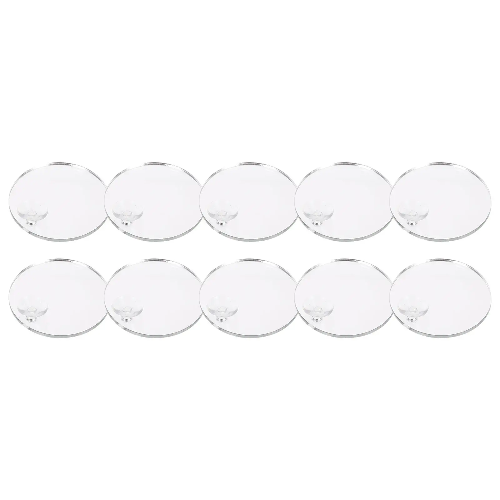 

10 Pcs Tank Betta Tank Decorations Mirror Betta Accessories Acrylic Decorative Sucker Aquarium Toy Training Pet Supplies