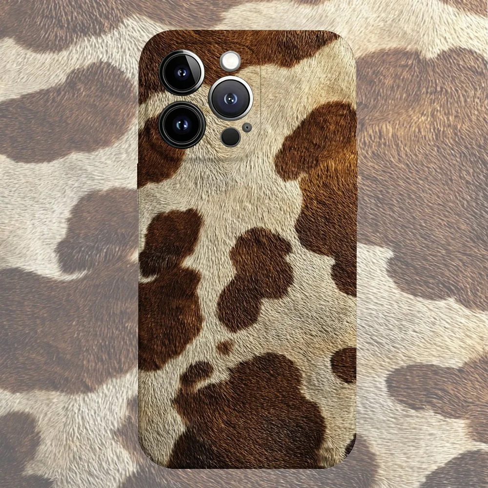 cow pattern Glossy Film Hard Phone Case for Samsung Galaxy A37 A57 A17 A07 A16 A56 A26 A36 A06 A55 A35 A15 A54 A05 A14 4G 5G