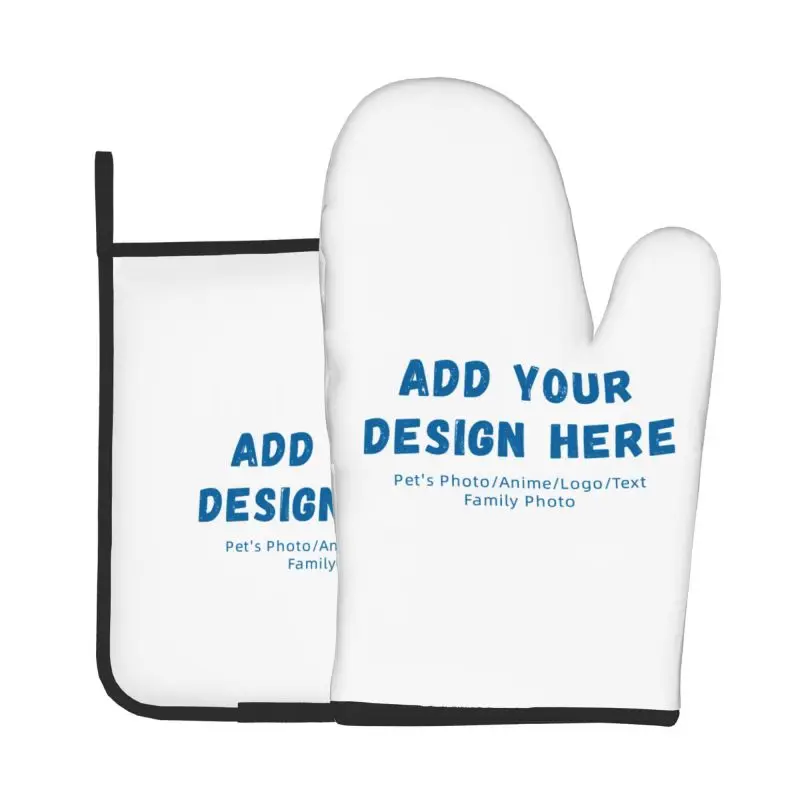 

Customized pet, logo, personalized pattern Baking Gloves Oven Mitts Microwave Glove Kitchen Pad Cooking Tools Insulation Glove