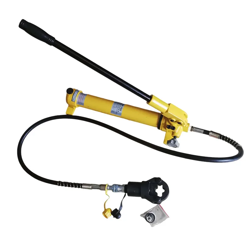 Split Hydraulic Pipe Press Tool, Manual Plumbing Crimping Tool with Assorted Dies