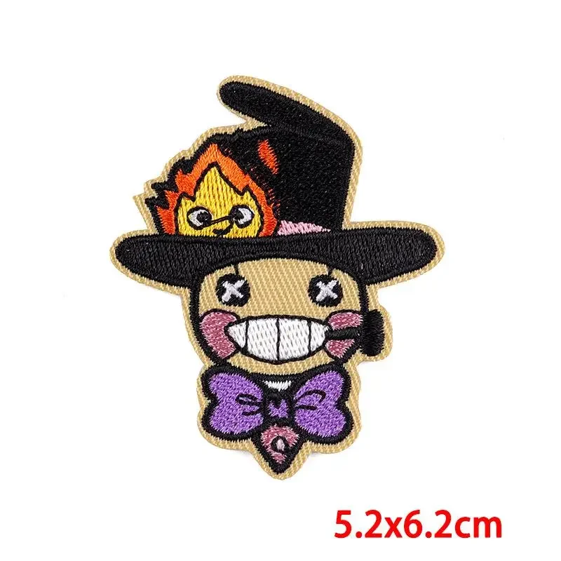 50Pcs Bulk Embroidered Patch Iron On Patches for Clothing Scarecrow Clothes Stickers Sewing Thermal Adhesive Applique Fusible