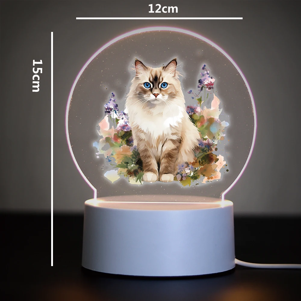 Ragdoll Creative Table Bedside Lamp 16 Color Changing Rgb Ambient Lights For Bedroom Festival Home Bedside Gaming Room Decor