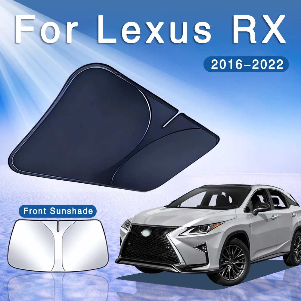 Car Sun Visor Front Windshield Sunshade Heat Insulation Summer Auto Accessories For Lexus RX RX350 RX350L RX450h 2016-2022