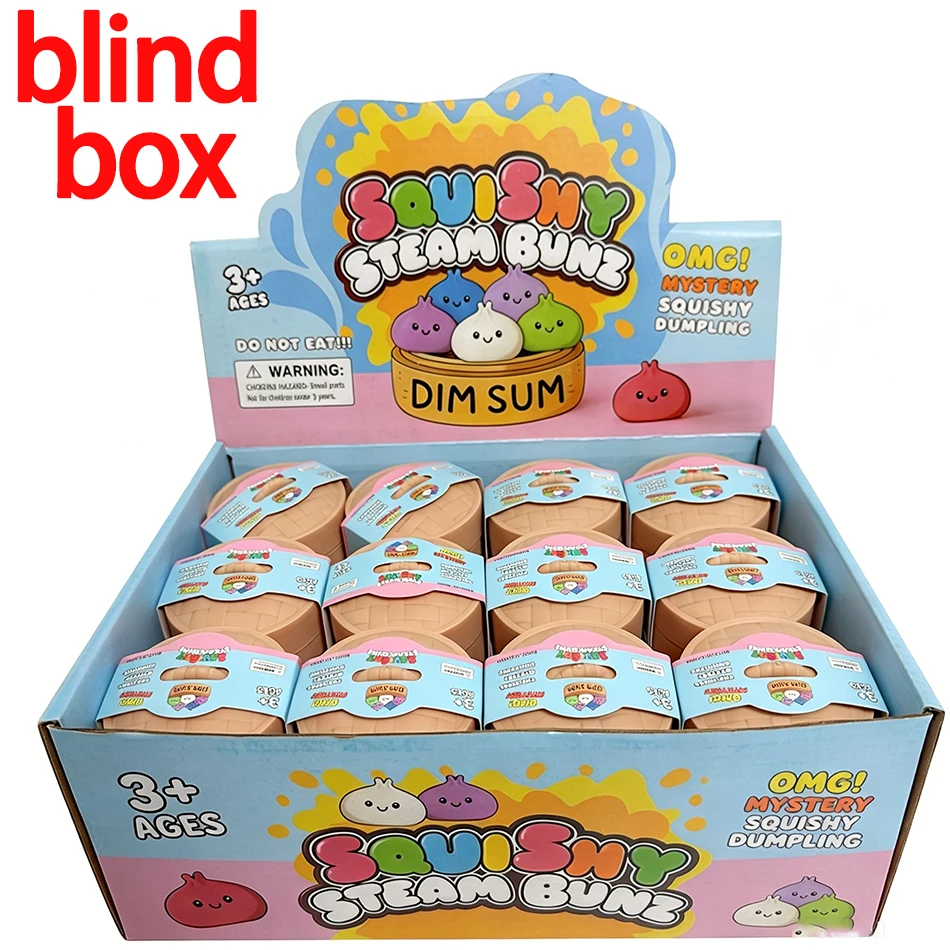 Realistisches Riesen-Knödel-Quetschspielzeug mit Bambus-Dampfgarer, weicher TPR-Teigball, Entspannungs-Fidget-Spielzeug, kreatives lustiges Geschenk