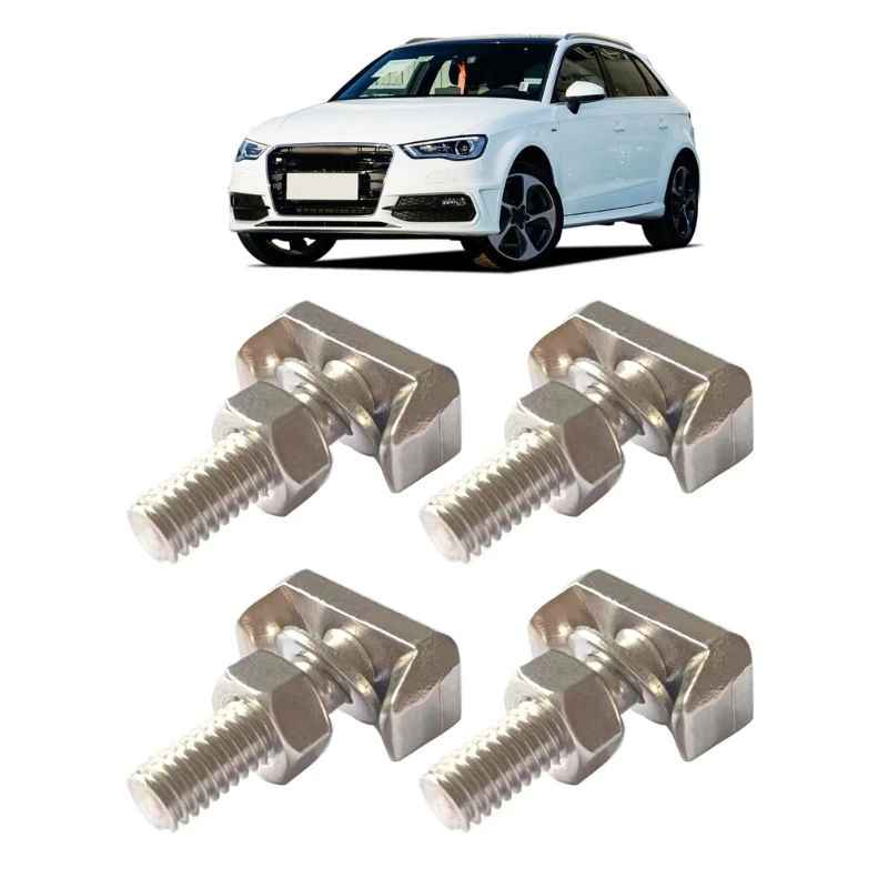 Universal M6Thread Car Cable Terminal Fastener Connectors T-Bolt Replace #19116852 Replacement Accessories 4pcs