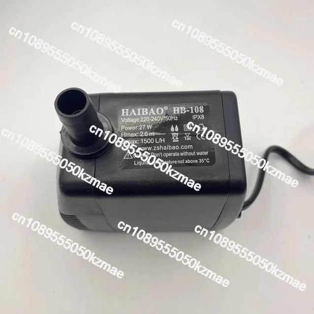 

Эффективный водяной циркуляционный насос мощностью 27 Вт HB-108, тихий погружной насос для систем охлаждения
