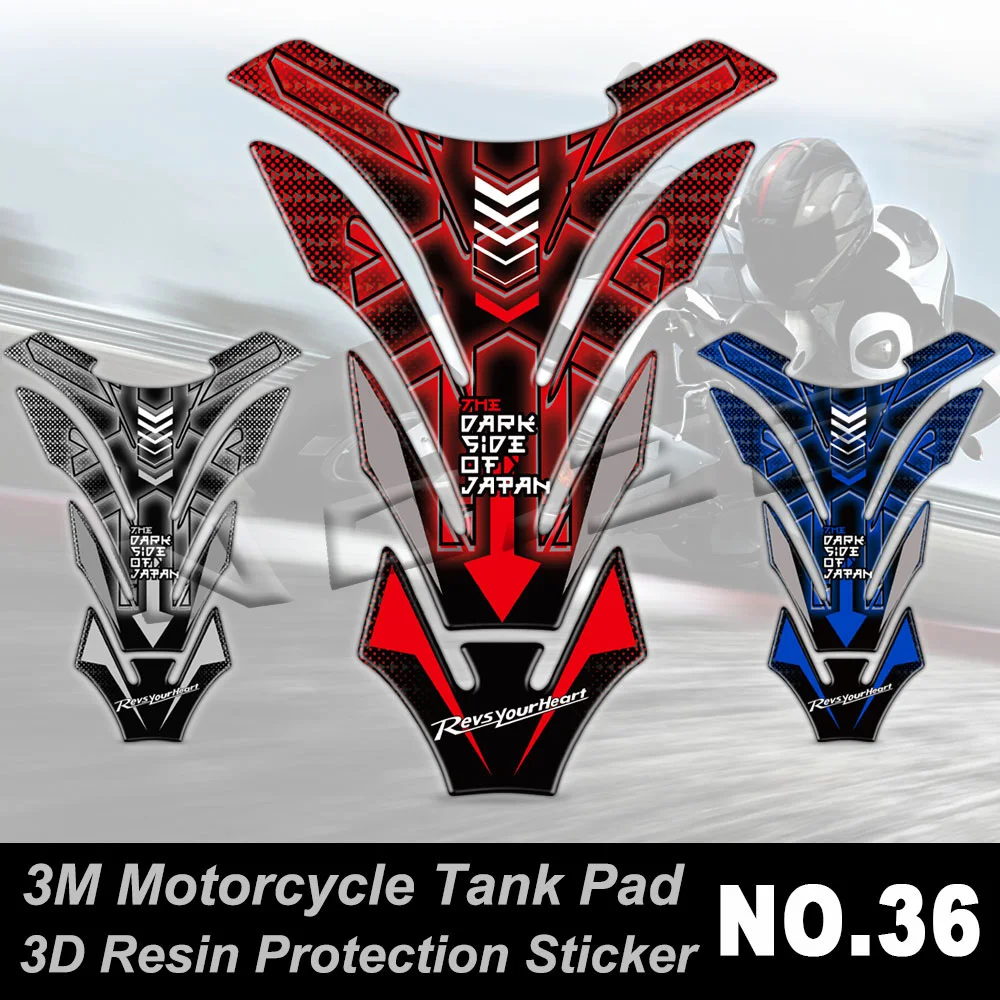 3M Motorcycle Fuel Tank Pad Sticker Gas Protector Decal Accessori Waterproof For R1 R3 R6S XJ6 YZ6 XJR1300 FZ1 fz8 FAZER