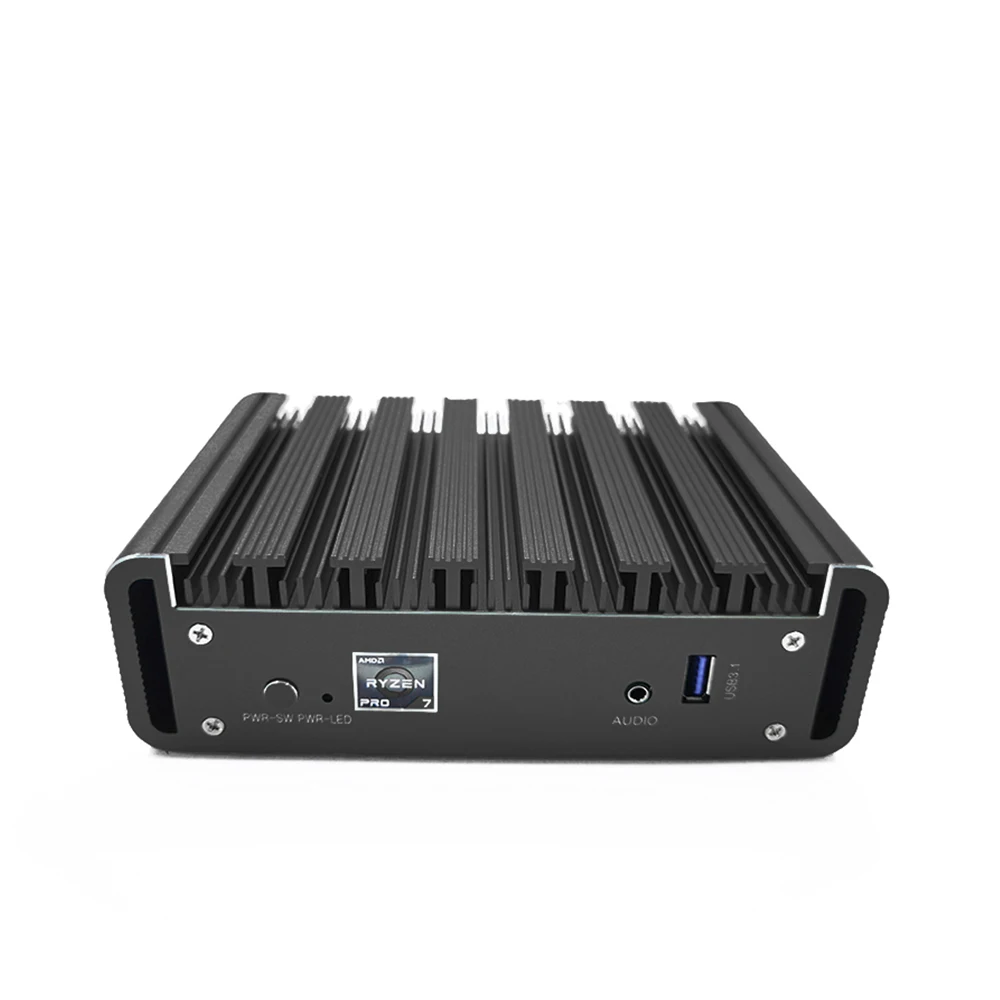 팬리스 데스크탑 게임용 컴퓨터, AMD Ryzen R7 3700U 윈도우 11 미니 PC, USB 3.1, DDR4 8GB, 16GB, 128GB, 256GB, 512GB SSD, 2*1000M LAN