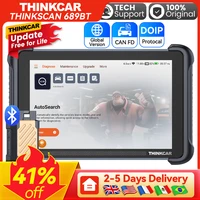 THINKCAR THINKSCAN 689BT OBD2 sistema de diagnóstico OBD2 THINKSCAN 689BT, codificación ECU, bidireccional, CANFD, DOIP, 4 + 64GB, actualización gratuita de por vida
