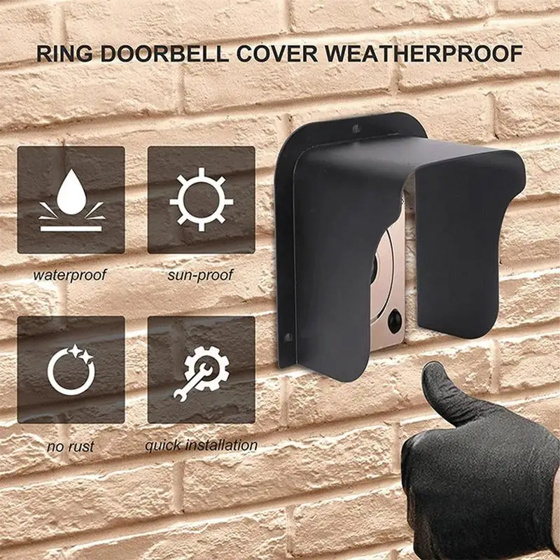 Doorbell Cover Doorbell Weather-Blocking Snow Cover Universal Doorbell Button Protective Cover Sun Shade Protection