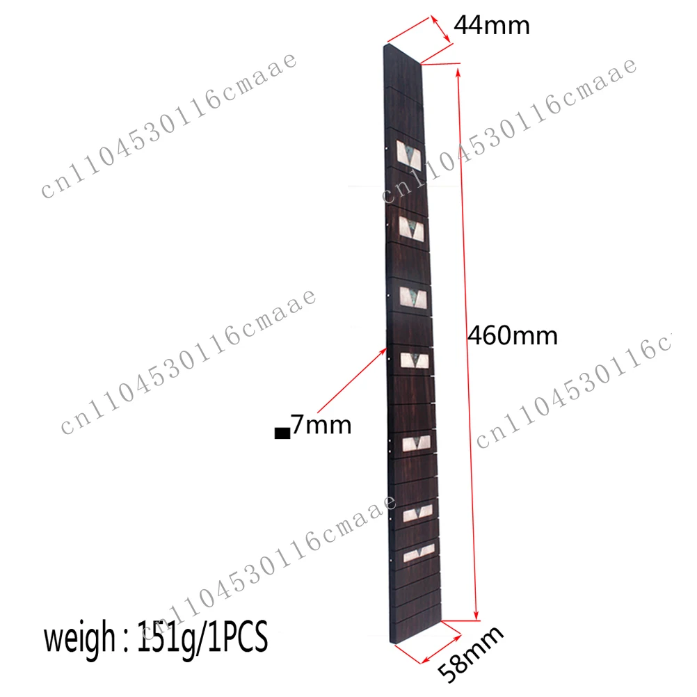 New Redwood Guitar Fingerboard Shell with Solid Neck Suitable for 41 Inch 20 Piece Folding