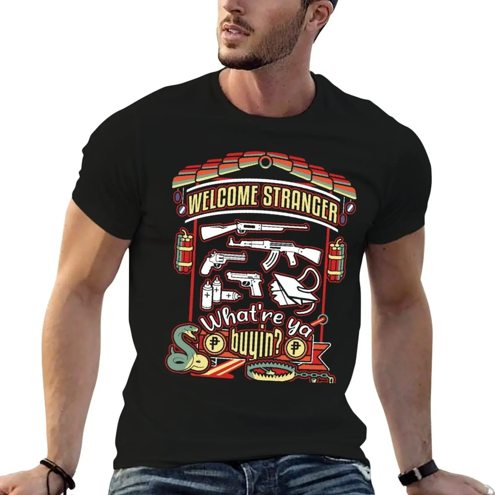 What're ya buyin? T-Shirt vintage graphic tee summer tops mens funny t shirts