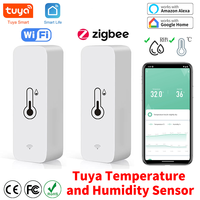 Tuya Zigbee WiFi Temperature And Humidity Sensor APP Remote Monitor For Smart Home var SmartLife WorkWith Alexa Google Assistant