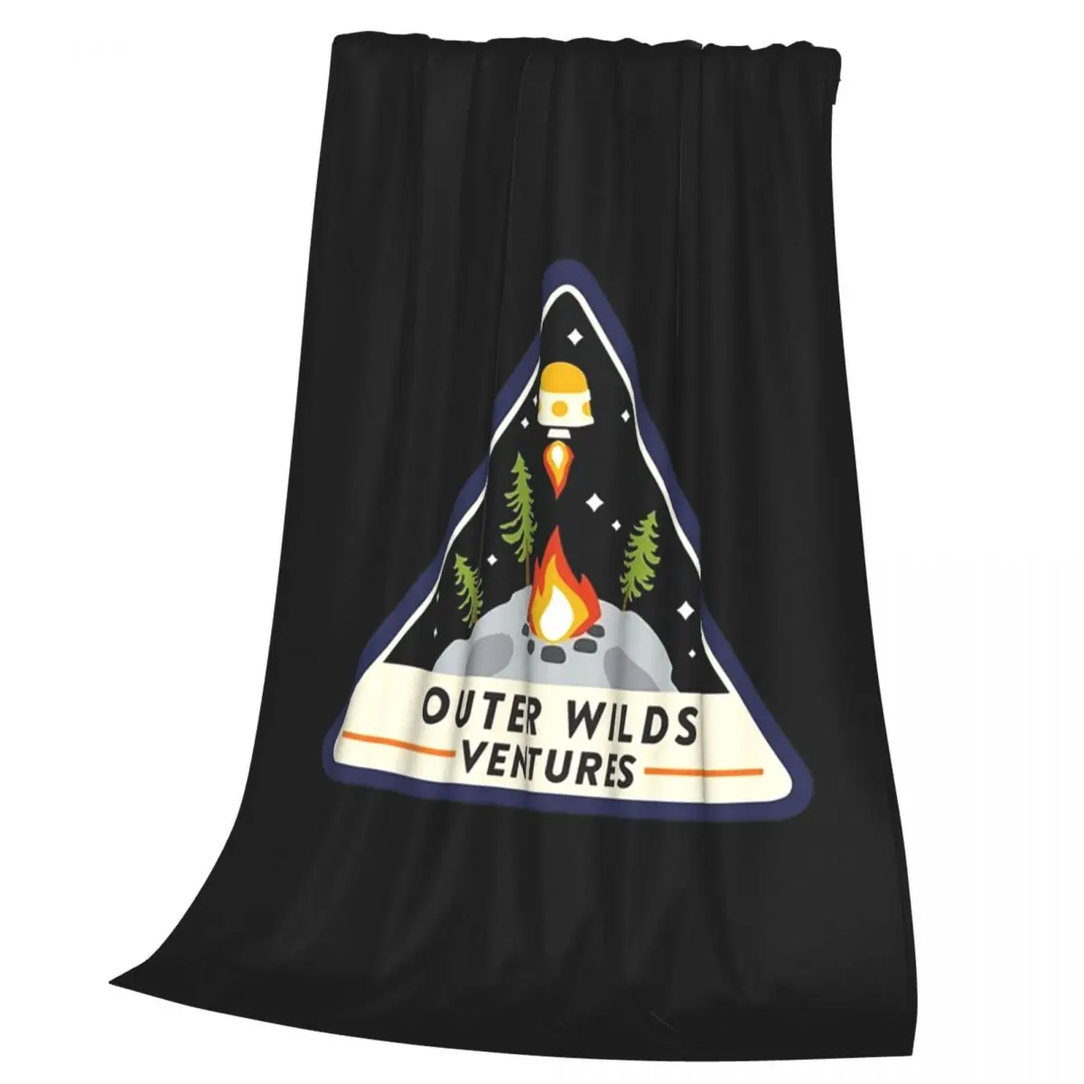 Outer Wilds Ventures Patch Blanket Soft Warm Flannel Throw Blanket Plush for Bed Living room Picnic Travel Home Sofa