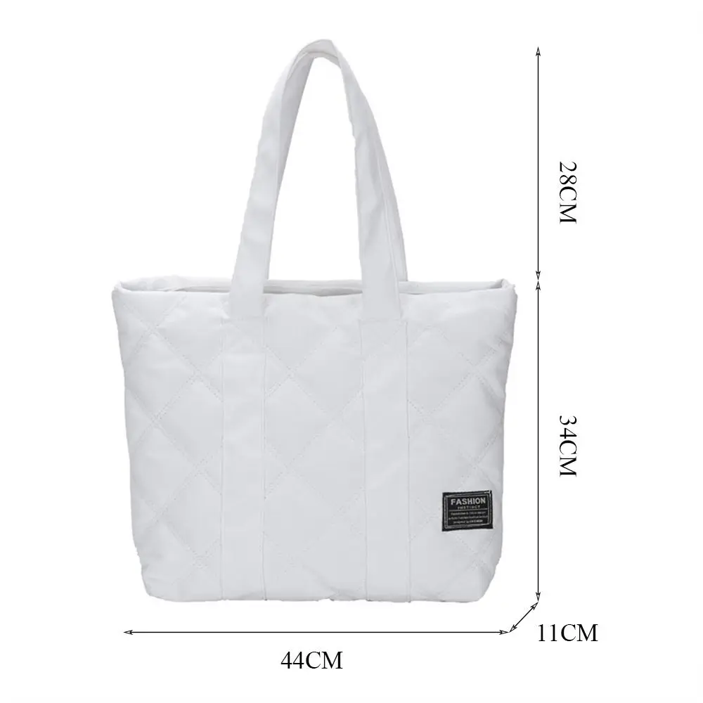 Large Capacity Nylon Shoulder Bag Solid Color Handbags Cotton Casual Tote Bags For Women Fashion Top Handle Bag