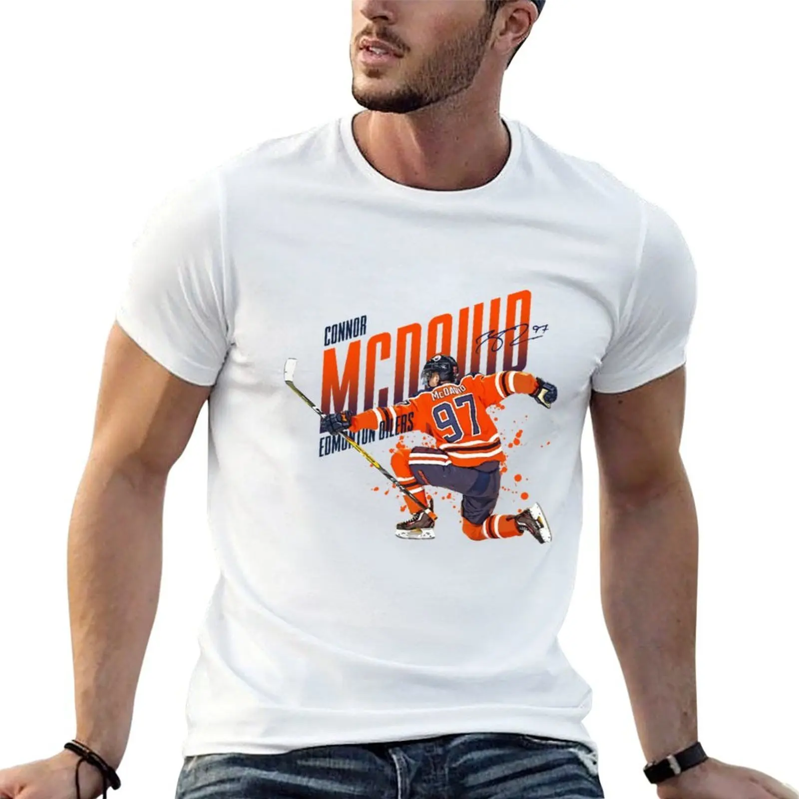 

Connor Mcdavid T-Shirt funny t shirts cotton t shirts for man pack cotton T-Shirt