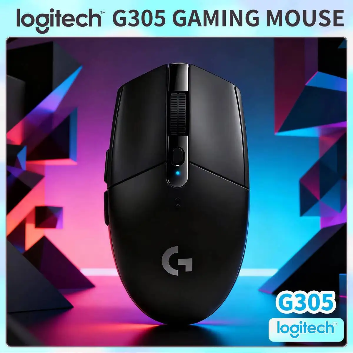 

Logitech G305 Wireless Ergonomic Mouse, 12000 DPI HERO, 250h Battery, 6 Macro Buttons, Multi-OS Support