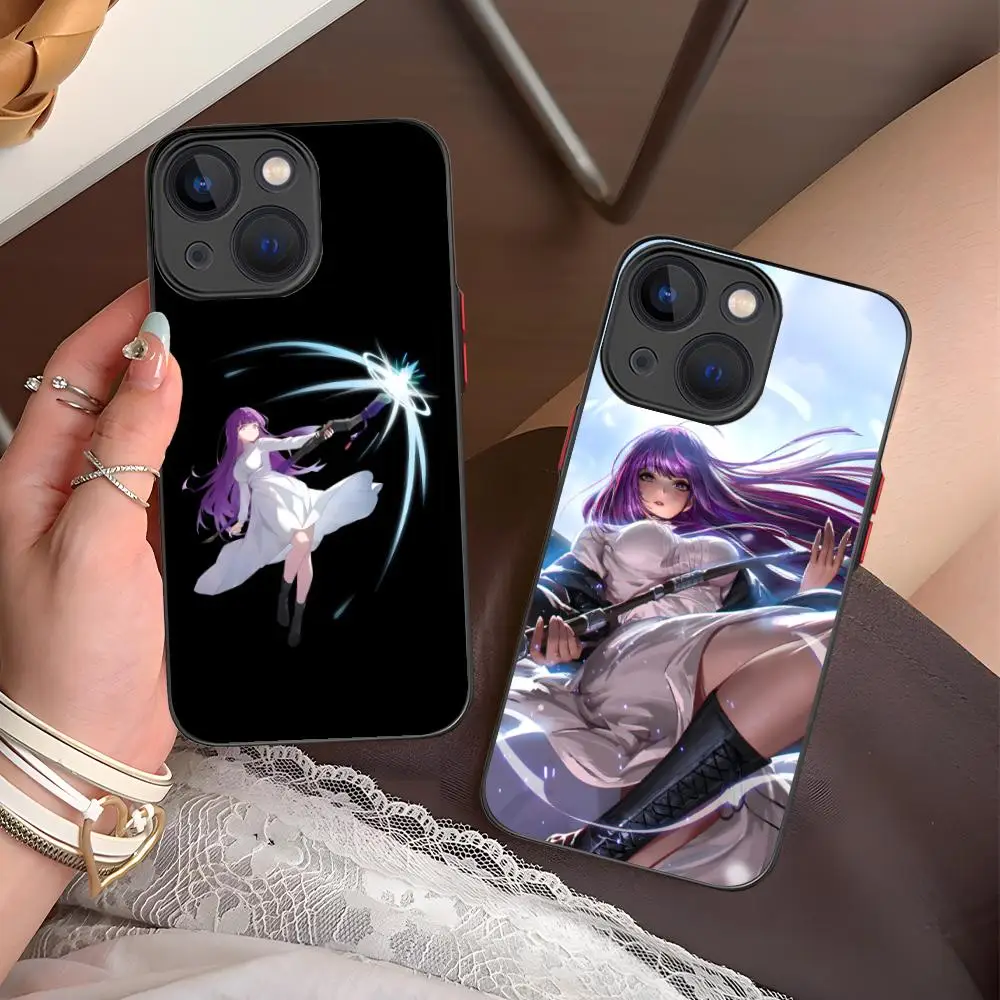 

Чехол для телефона Sousou no Frieren Fern для iPhone 16, 15, 14, 13, 12, 11 X XR XS 8 7 Pro Max Plus, мини-цветный силиконовый защитный роскошный чехол