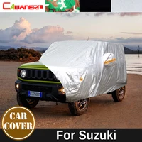 Cubierta de coche para exteriores, lluvia, sol, nieve, viento, protección impermeable, cubierta de coche para Suzuki Jimny Alivio Alto Baleno Celerio Ciaz Dzire Ertiga