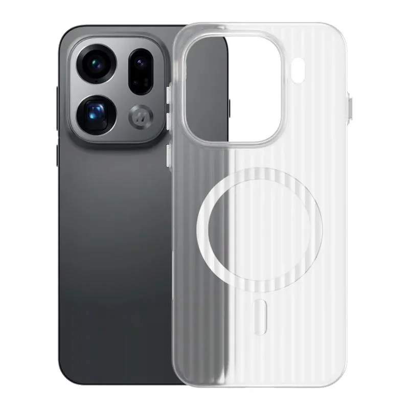 حافظة لهاتف اوبو فايند X9 برو لهاتف MagSafe غطاء رفيع بشريط أمتعة مغناطيسي غير لامع لهاتف فايند X 9 X9Pro 5G #4