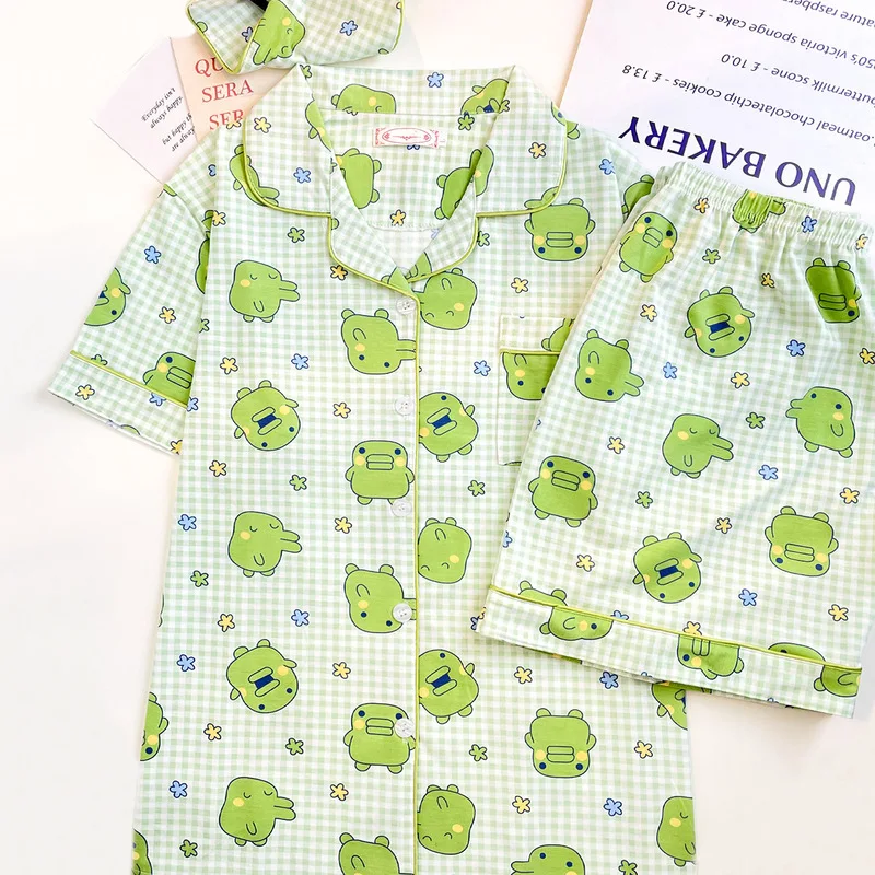 Instock TakumaUtako Randapparatuur Pyjama Pochitchi Zomer Korte Mouwen Horhotchi Japanse Katoen Furawatchi Loungewear Mamiyoshi