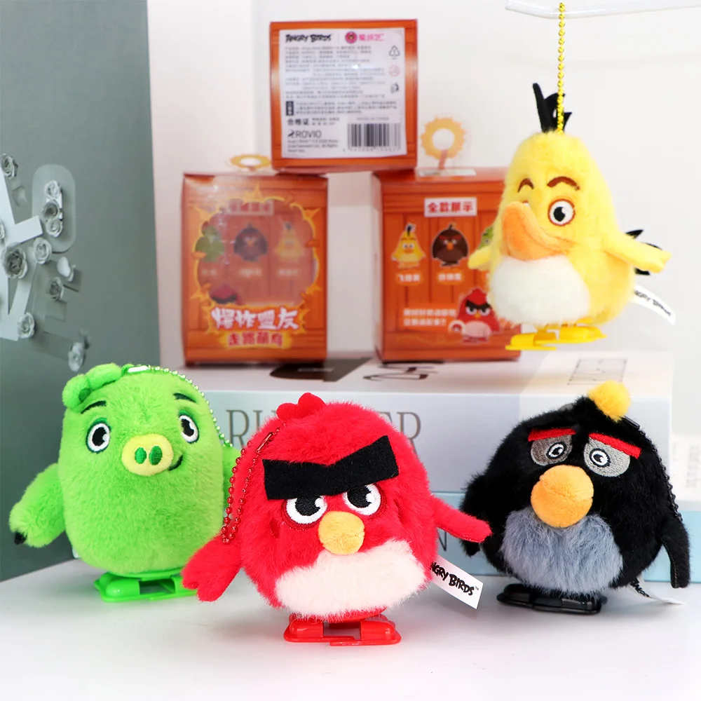Angry Birds Original Plush Keychains Toy Anime Games Kawaii Pendant Peluches Doll Phone Strap Collectible Souvenir Birthday Gift
