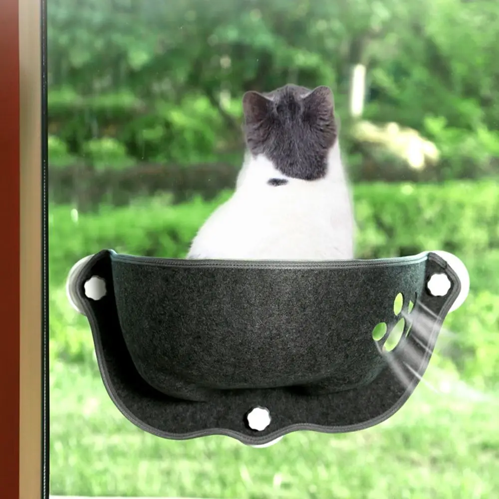 

1 pcs Space Saving Cat Sunbath Seat for Window, Door Felt Material Cat Hammock Cat Accessories Cat Window Bed Hanging Bed