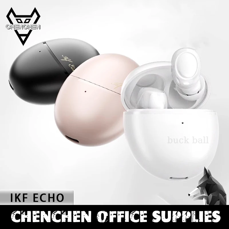 Ikf Echo Wireless Bluetooth Earphones Low Latency Hifi 30 Hours Endurance Headphones In-Ear Mini Design Noise Reduction Earphone