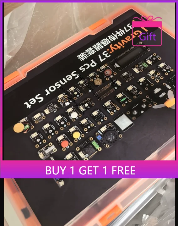 DFRobot Gravity: 37-Piece Sensor Kit Compatible with Arduino Raspberry Pi Supports Mind +
