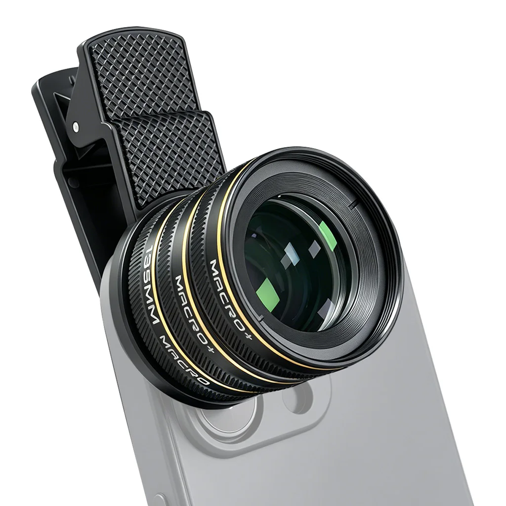 Handy-Kameraobjektivfilter, 135-mm-Makroobjektiv für Mobiltelefone, 30–150 mm Arbeitsabstand, Objektive für iPhone und Android. – Detail 5