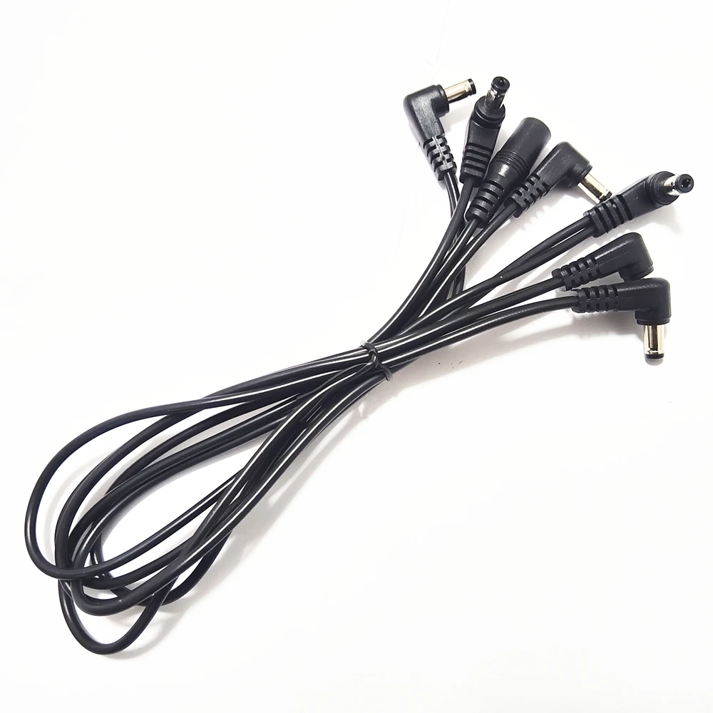 Daisy-Chain-Kabel 1 bis 2 3 5 6 8 10 Wege Gitarren-Effektpedal Zubehör 9V DC Adapter Stecker Stromkabel Musikinstrument – Detail 4